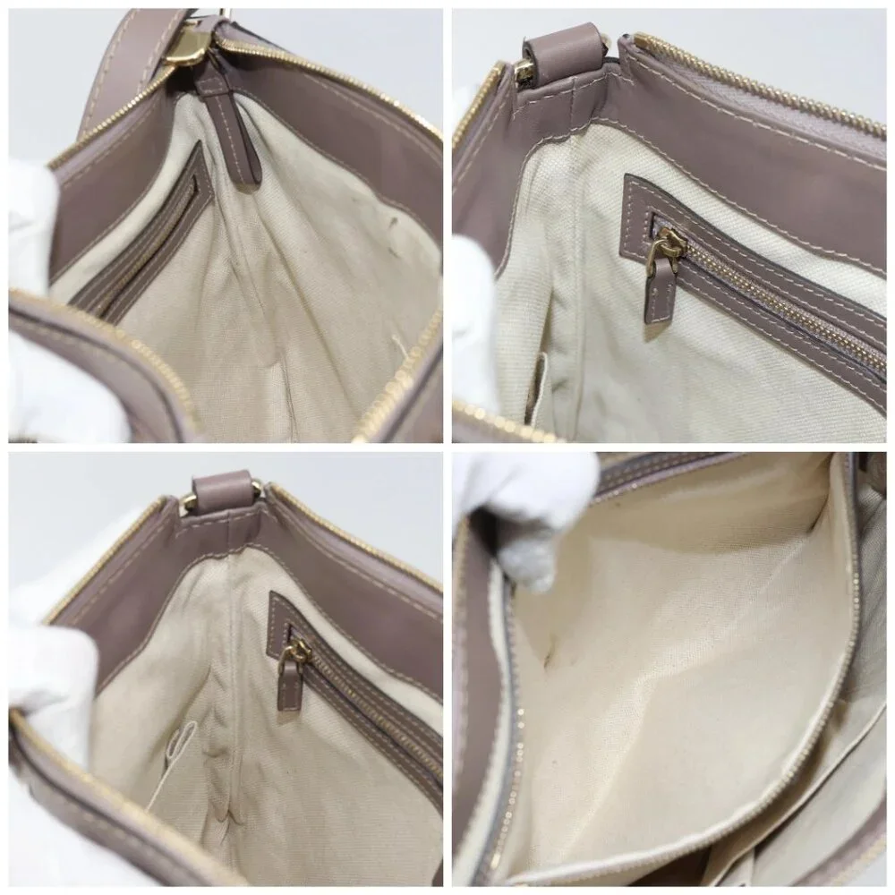 GUCCI GG Canvas Web Sherry Line Mayfair Bag Beige Gold 257065 Auth 158808 - Picture 15 of 16